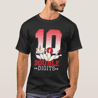10 Double Digits - 10Th Birthday Boy Funny Kids Bo T-Shirt