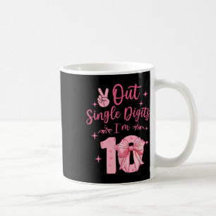 10 Double Digits 10th Birthday Coquette 10 Year Ol Coffee Mug