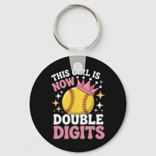 10 Double Digits This Girl Is Now Ten Softll Pitch Key Ring