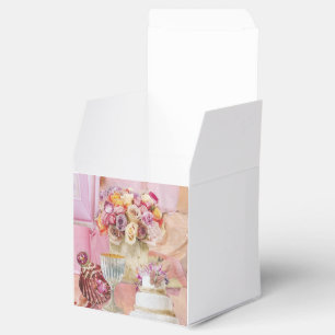 10 Favour Boxes with Wedding Cake Motif