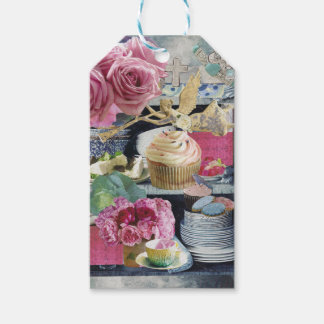 10 Gift Tags with Angel on Blue