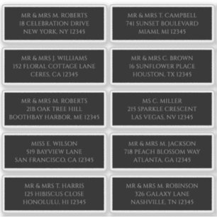 10 Individual Guest Name Address Mystical Black