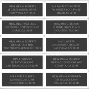 10 Individual Guest Name Address Mystical Black