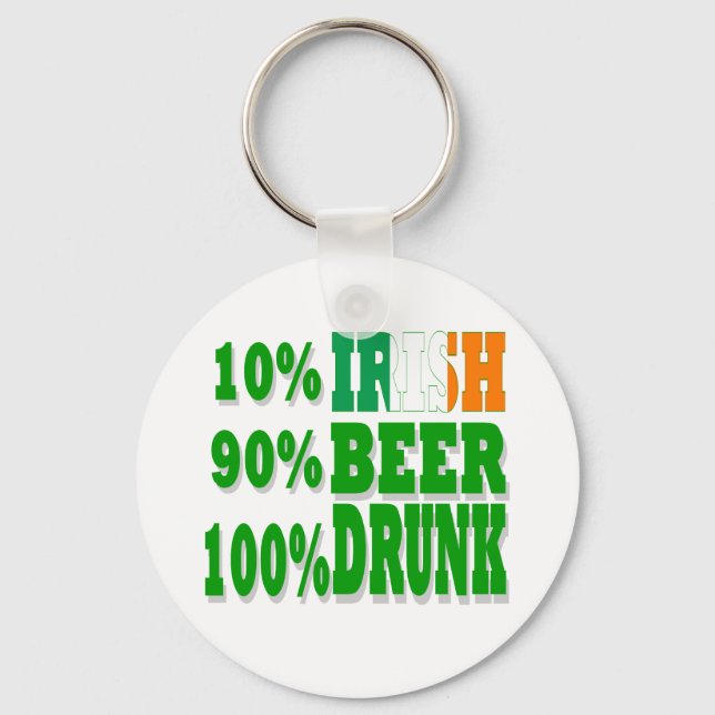 10% Irish Key Ring (Front)