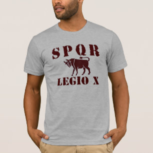 10 Julius Caesar's Famed 10th Legion - Roman Bull T-Shirt