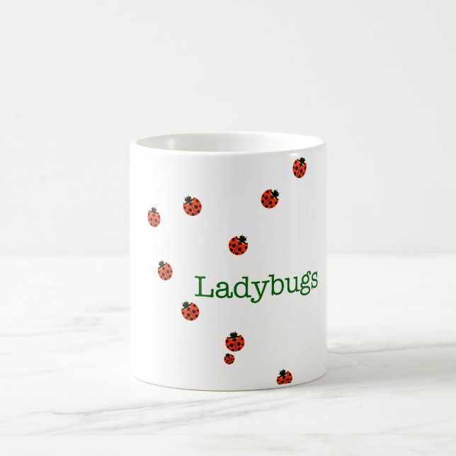 10 ladybugs coffee mug (Center)
