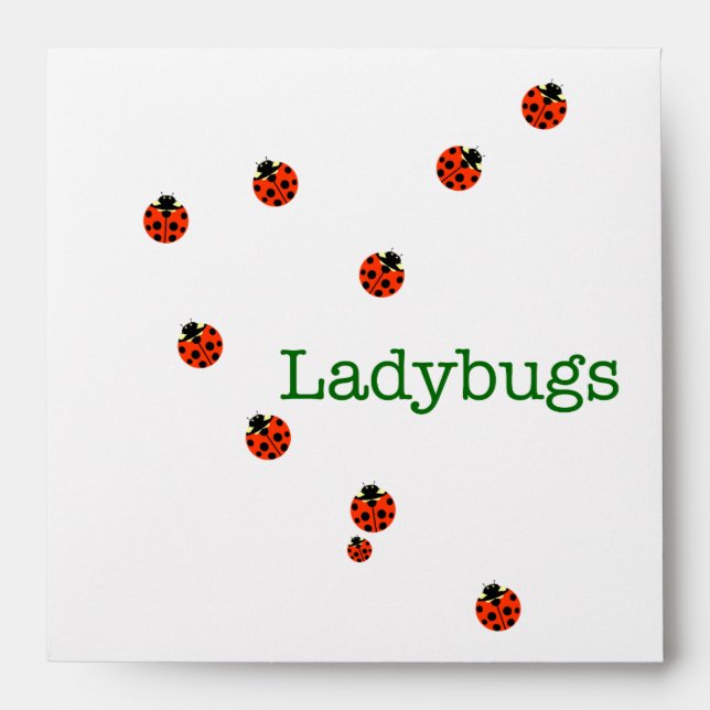 10 ladybugs envelope (Front)
