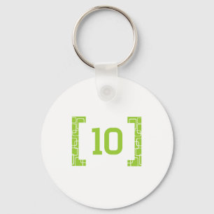 #10 Lime Green Key Ring