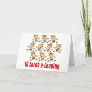 10 Lords a-Leaping Card