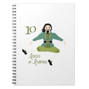 10 Lords A-Leaping Notebook