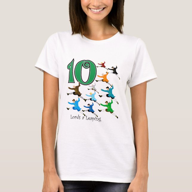 10 Lords Leaping T-Shirt (Front)