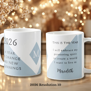 10. New Year Resolution for 2026 Year of Change  Coffee Mug