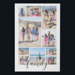 10 Photo Collage and Text Personalised Faux Canvas Print<br><div class="desc">Create a Photo Collage Personalised faux canvas from Ricaso - add 10 individual photos and change text if required to make a photo collage wall art print</div>