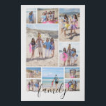 10 Photo Collage and Text Personalised Faux Canvas Print<br><div class="desc">Create a Photo Collage Personalised faux canvas from Ricaso - add 10 individual photos and change text if required to make a photo collage wall art print</div>