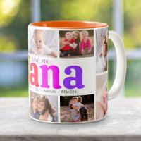 10 Photo Collage Love You Nana Multicolored Bold