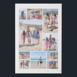 10 Photo Collage Personalised Faux Canvas Print<br><div class="desc">Create a Photo Collage Personalised faux canvas from Ricaso - add 10 individual photos to make a photo collage poster print</div>