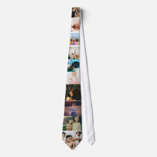 10 Photo Collage Tie