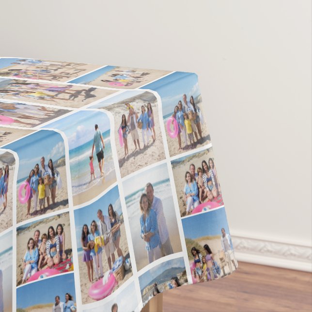 10 Photo template collage layout one of a kind  Tablecloth (In Situ)
