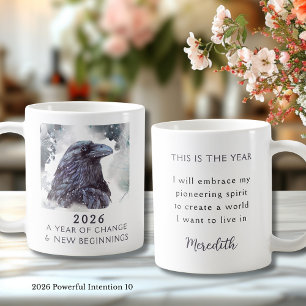 10. Raven 2026 Year of Change Powerful Intention Coffee Mug