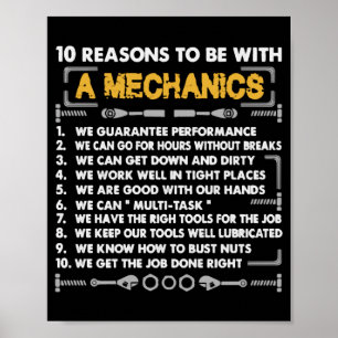 10 reason to be a Mechanic Poster