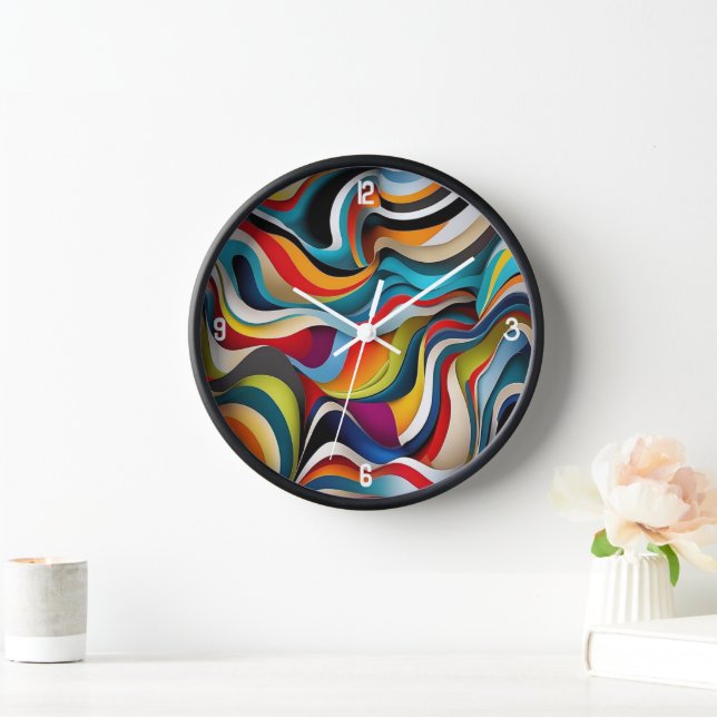  10" Round Wall Clock with Natural Wood Frame (Home)