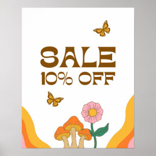 10% Sale Sign, 10 Percent Discount, Boutique Sale Poster