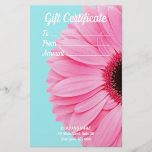 10 sheets Gift Certificate Stationery