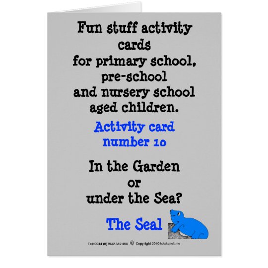 10 The Seal Card