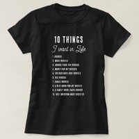 10 Things I Want In Life Funny Horse Equestrian