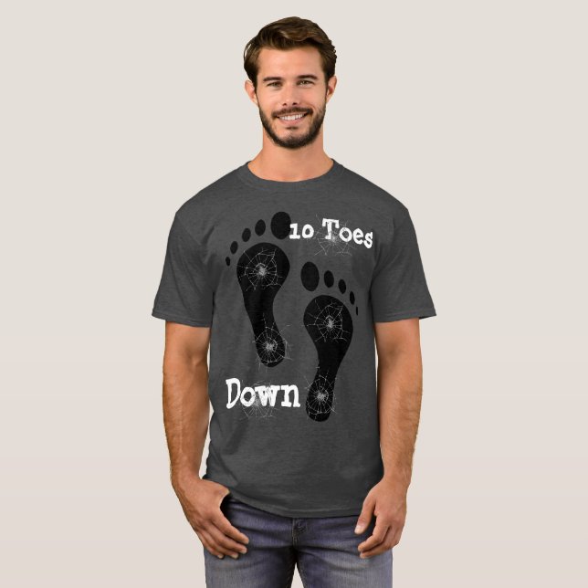 10 Toes Down Basic Dark T-Shirt (Front Full)