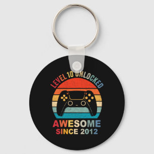 10 Unlocked Awesome 2012 Video Game 10th Birthday  Key Ring