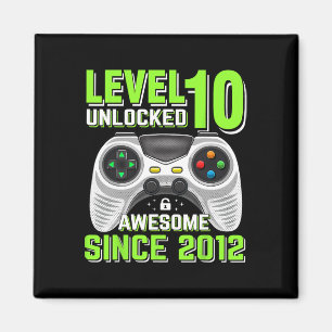 10 Unlocked Awesome 2012 Video Game 10th Birthday  Magnet
