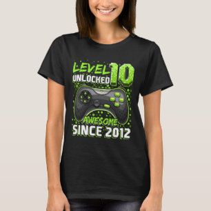 10 Unlocked Awesome 2012 Video Game 10th Birthday T-Shirt