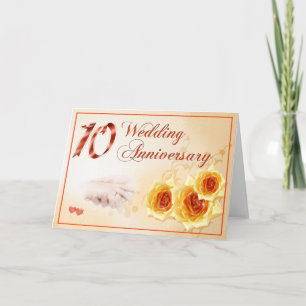 10 Wedding Anniversary Card