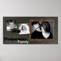 10"x20" 3 Slot Family Collage Montage Urban Blade