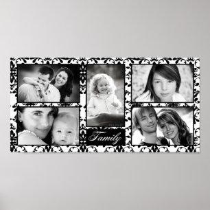 10"x20" 5 Slot Personalised Family Collage Montage Poster