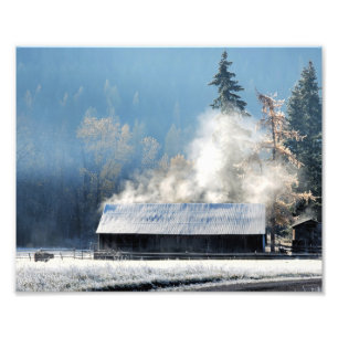 10"x8" Photo Print    Misty Barn