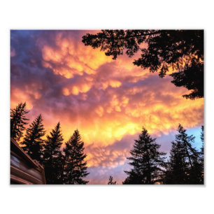 10"x8" Photo Print    Trailer Sunset