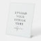10" x 12" Plastic Pedestal Stand Sign