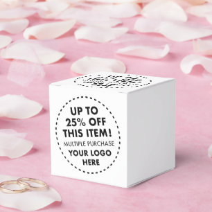 10 x Custom Favour Boxes 25% OFF Bulk Buy Discount