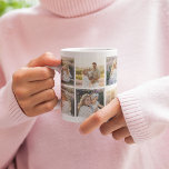 10 x Photo Collage Modern Insta Grid Coffee Mug<br><div class="desc">Create your very own photo collage mug with this modern 10 picture square insta photo grid layout. Makes the perfect gift for yourself,  family or friends!</div>