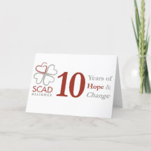 10 year Anniversary Notecard