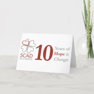 10 year Anniversary Notecard