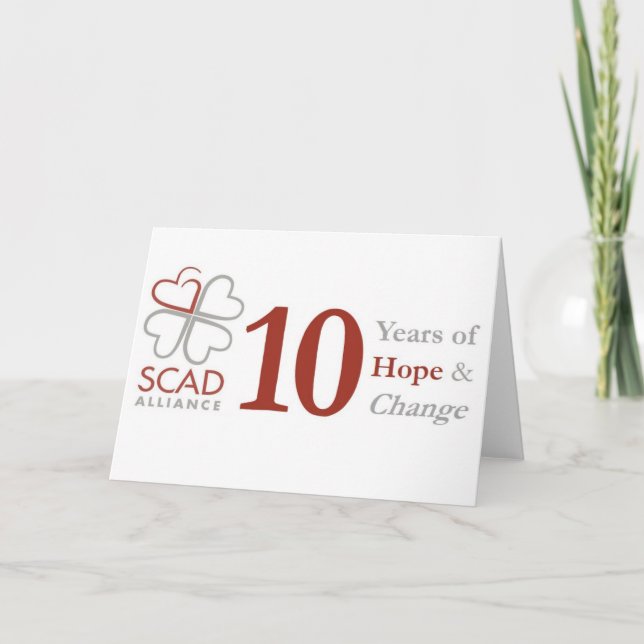 10 year Anniversary Notecard (Front)