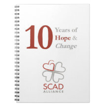 10 year Anniversary SCAD Alliance notebook