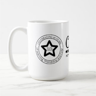10 year logo coffee mug