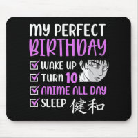 10 Year Old Anime Birthday Party 10th Boy Girl Ten