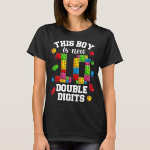 10 Year Old Birthday Boy Shirt, 10th Birthday Doub T-Shirt