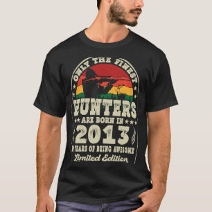 10 Year Old Deer Hunting Hunters Vintage 2013 10th T-Shirt