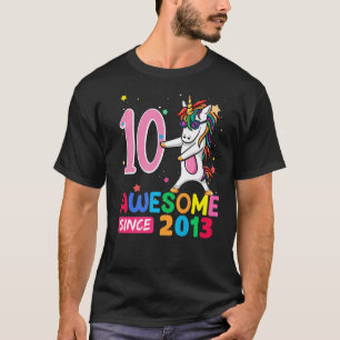 10 Year Old  Girls Teens  Unicorn 10th Birthday  2 T-Shirt